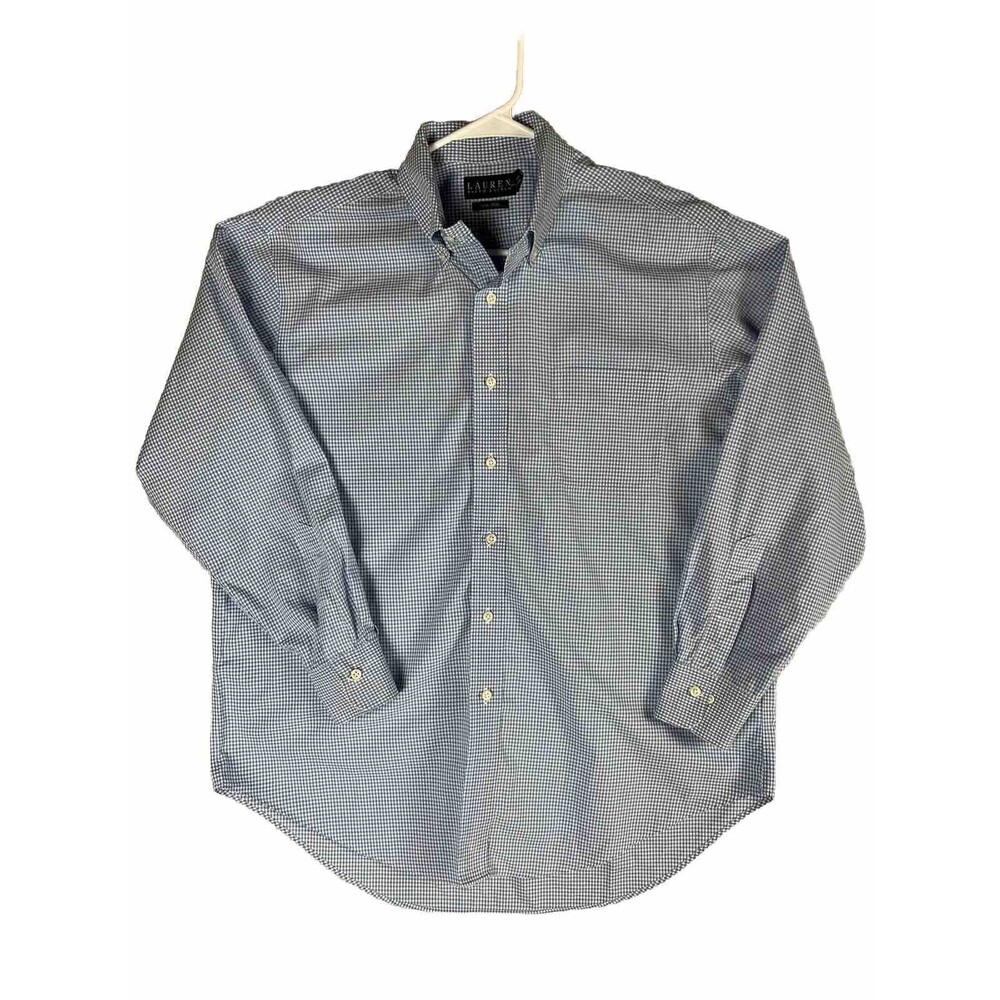 Ralph Lauren Mens Shirt Long Sleeve Button Up Size 16 1/2 - 34/35 Blue
